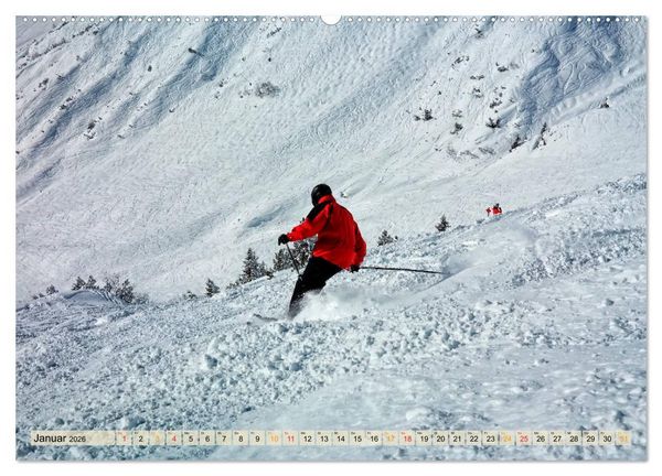 Produktbild: Skifahren - so sch&ouml;n (Wandkalender 2026 DIN A2 quer), CALVENDO Monatskalender