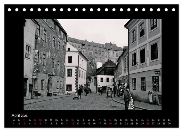 Produktbild: Sch&ouml;nheit an der Moldau - Cesky Krumlov (Tischkalender 2026 DIN A5 quer), CALVENDO Monatskalender