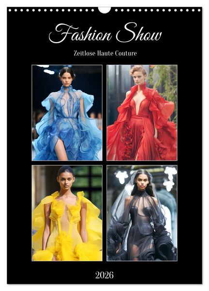 Fashion Show. Zeitlose Haute Coutour (Wandkalender 2026 DIN A3 hoch), CALVENDO Monatskalender