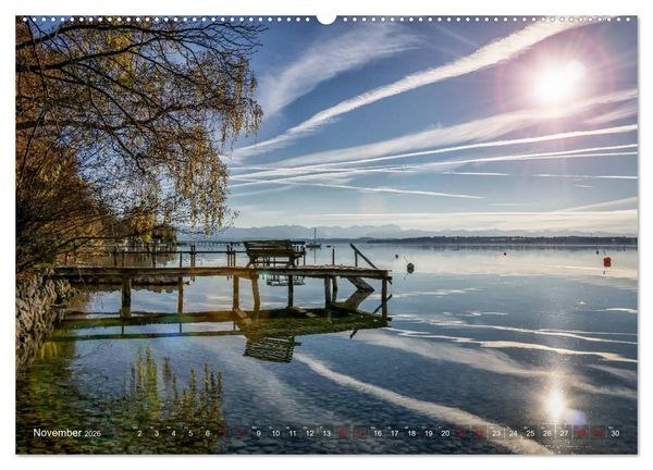 Produktbild: F&uuml;nf-Seen-Land (hochwertiger Premium Wandkalender 2026 DIN A2 quer), Kunstdruck in Hochglanz