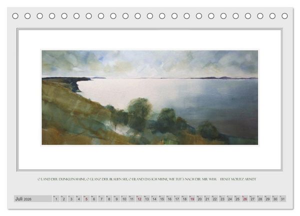 Produktbild: Zauber einer Insel (Tischkalender 2026 DIN A5 quer), CALVENDO Monatskalender