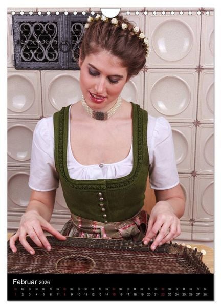 Produktbild: Bayerischer Dirndlkalender (Wandkalender 2026 DIN A4 hoch), CALVENDO Monatskalender