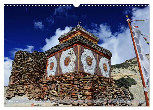 Produktbild: Stupas &ndash; Buddhistische Sakralbauten 2026 (Wandkalender 2026 DIN A3 quer), CALVENDO Monatskalender