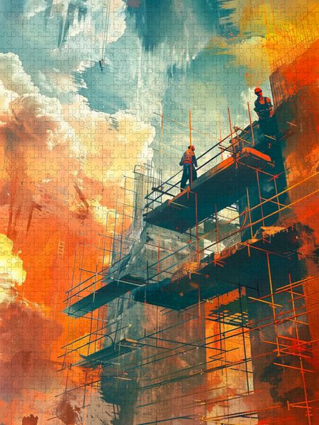 Produktbild: CALVENDO Puzzle Ein Motiv aus dem Kalender Bauarbeiter - Mein Traumberuf | 2000 Teile Lege-Gr&ouml;&szlig;e 90x67cm Foto-Puzzle f&uuml;r gl&uuml;ckliche Stunden
