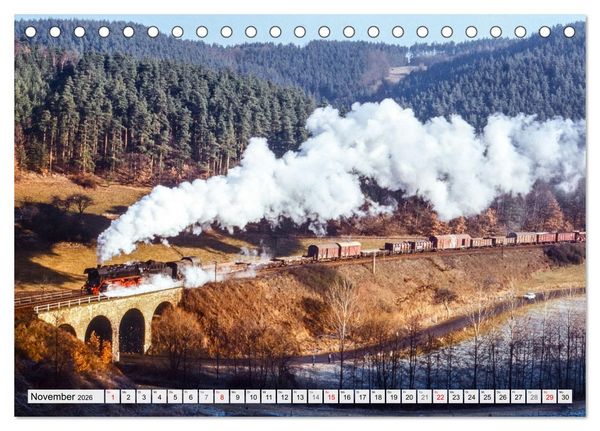 Produktbild: Reichsbahn in Color (Tischkalender 2026 DIN A5 quer), CALVENDO Monatskalender