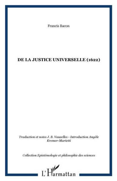 Produktbild: De la justice universelle