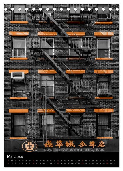 Produktbild: New York Colorkey (Tischkalender 2026 DIN A5 hoch), CALVENDO Monatskalender