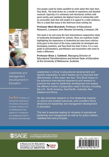 Produktbild: Leadership and Management Development in Education