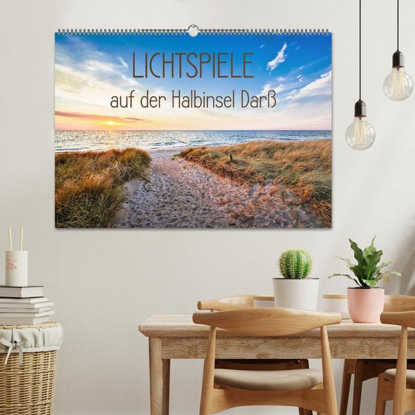 Produktbild: Lichtspiele auf der Halbinsel Dar&szlig; (Wandkalender 2026 DIN A2 quer), CALVENDO Monatskalender