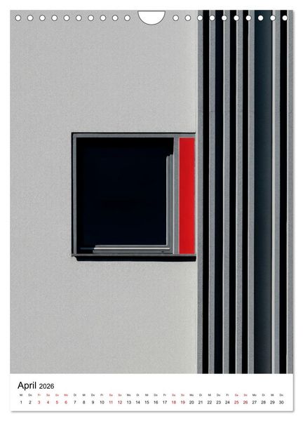 Produktbild: Fassaden-Architektur im Stil des BAUHAUS (Wandkalender 2026 DIN A4 hoch), CALVENDO Monatskalender