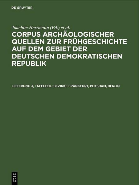Produktbild: Bezirke Frankfurt, Potsdam, Berlin