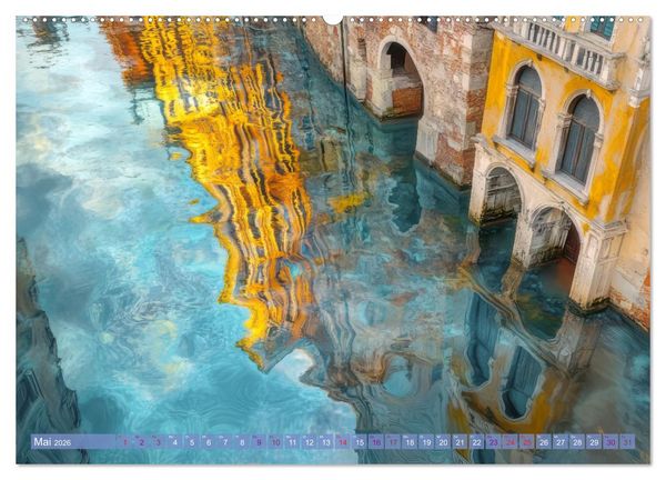 Produktbild: Pr&auml;chtiger venezianischer Stil - Mit surrealer Note (Wandkalender 2026 DIN A2 quer), CALVENDO Monatskalender