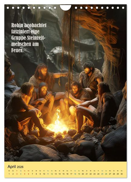 Produktbild: Robin und die Zeitmaschine (Wandkalender 2026 DIN A4 hoch), CALVENDO Monatskalender