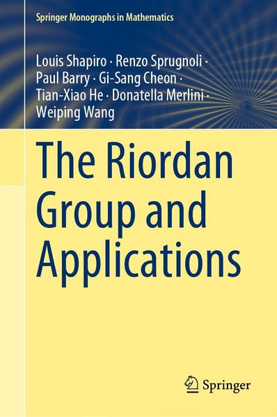 Produktbild: The Riordan Group and Applications