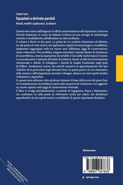 Produktbild: Equazioni a derivate parziali