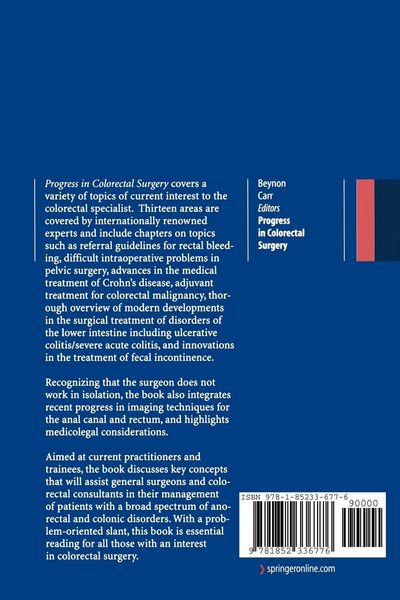 Produktbild: Progress in Colorectal Surgery