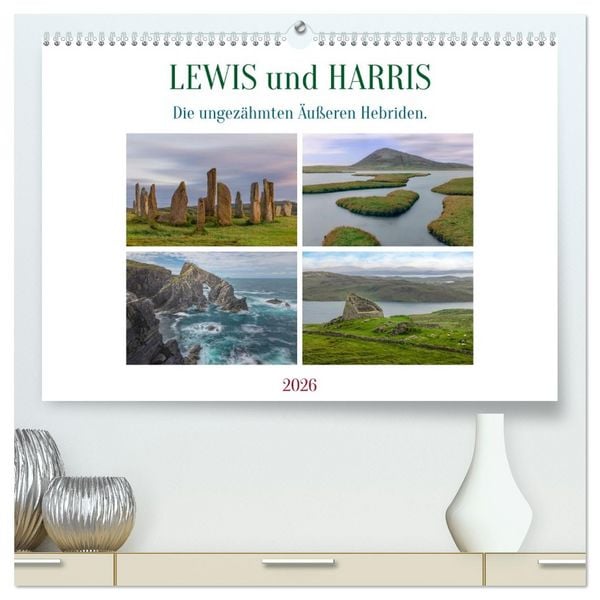 Produktbild: Lewis und Harris, die ungez&auml;hmten &Auml;u&szlig;eren Hebriden. (hochwertiger Premium Wandkalender 2026 DIN A2 quer), Kunstdruck in Hochglanz