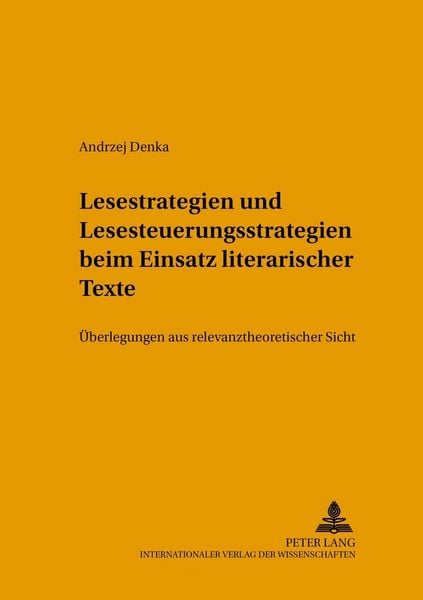 Produktbild: Lesestrategien und Lesesteuerungsstrategien beim Einsatz literarischer Texte im Fremdsprachenunterricht