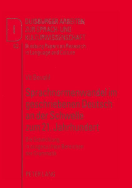 Produktbild: Sprachnormenwandel im geschriebenen Deutsch an der Schwelle zum 21. Jahrhundert