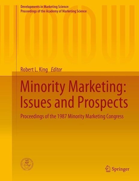 Produktbild: Minority Marketing: Issues and Prospects
