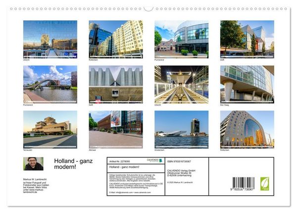 Produktbild: Holland - ganz modern! (hochwertiger Premium Wandkalender 2026 DIN A2 quer), Kunstdruck in Hochglanz