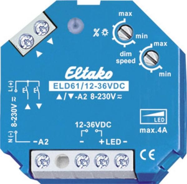 Eltako 61100865 Universal-Dimmer Geeignet für Leuchtmittel: LED-Lampe Blau