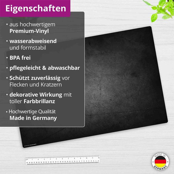 Produktbild: Cover-your-desk Schreibtischunterlage f&uuml;r Kinder und Erwachsene Schieferplatte schwarz, aus hochwertigem Vinyl , 60 x 40 cm