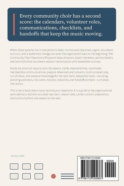 Produktbild: The Community Choir Operations Playbook