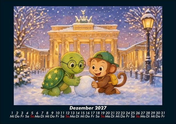 Produktbild: Taz & Milo entdecken ber&uuml;hmte Bauwerke 2027 Fotokalender DIN A5
