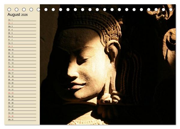 Produktbild: Kambodscha. Angkor Wat (Tischkalender 2026 DIN A5 quer), CALVENDO Monatskalender