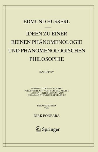 Produktbild: Ideen zu einer reinen Ph&auml;nomenologie und ph&auml;nomenologischen Philosophie. Zweites Buch: Ph&auml;nomenologische Untersuchungen zur Konstitution und Wissensch