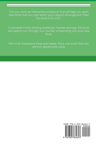 Produktbild: Lagotto Romagnolo Tricks Training Lagotto Romagnolo Tricks & Games Training Tracker & Workbook. Includes