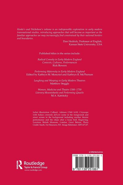 Produktbild: Transnational Exchange in Early Modern Theater