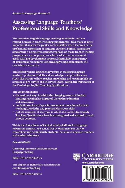 Produktbild: Assessing Language Teachers' Professional Skills and Knowledge