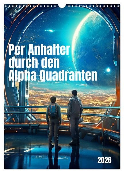 Produktbild: Per Anhalter durch den Alpha Quadranten (Wandkalender 2026 DIN A3 hoch), CALVENDO Monatskalender