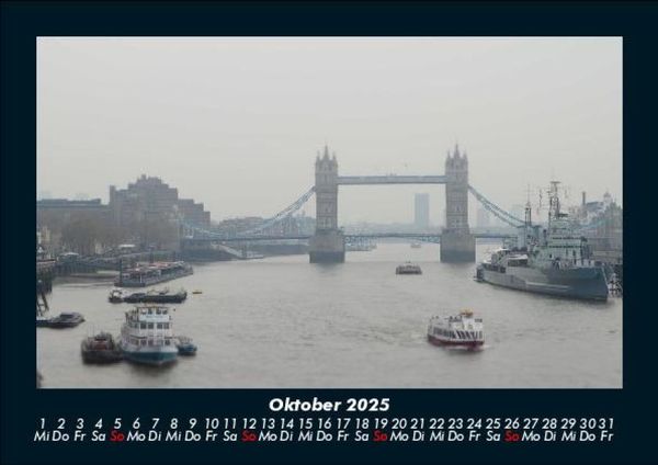 Produktbild: London 2025 Fotokalender DIN A5