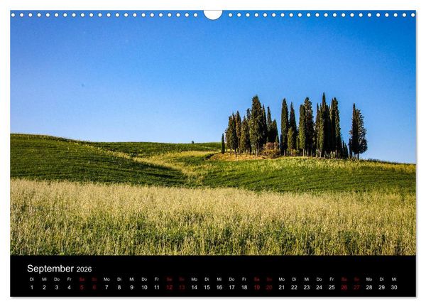 Produktbild: Toskana 2026 (Wandkalender 2026 DIN A3 quer), CALVENDO Monatskalender