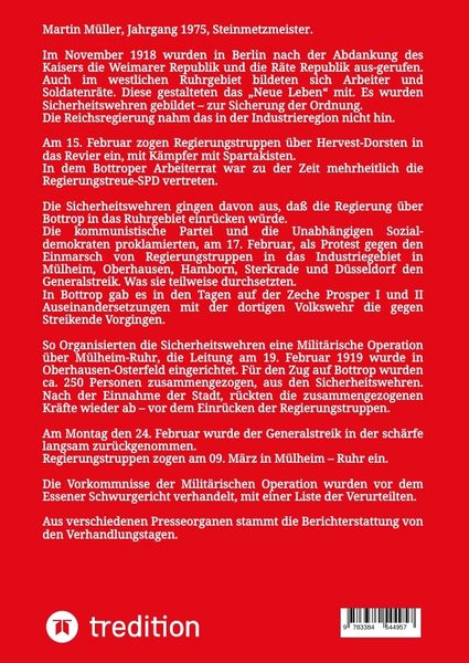Produktbild: Bottroper Kommunistenprozess vot dem Essener Schwurgericht 1919