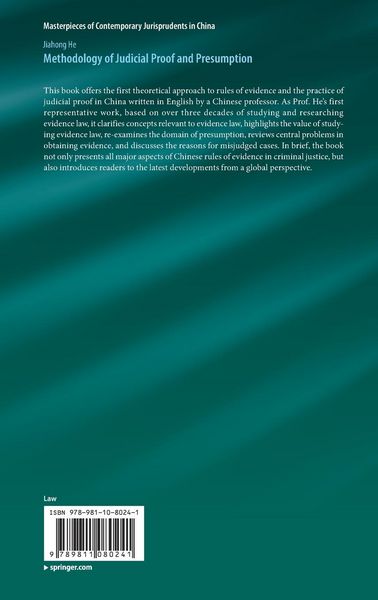 Produktbild: Methodology of Judicial Proof and Presumption