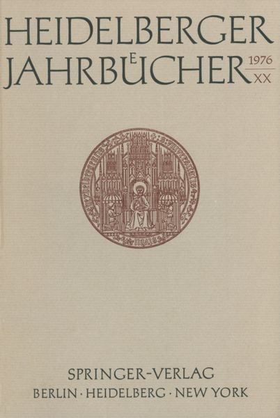 Produktbild: Heidelberger Jahrb&uuml;cher