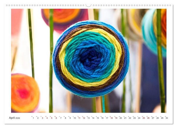 Produktbild: Handarbeit macht gl&uuml;cklich (hochwertiger Premium Wandkalender 2026 DIN A2 quer), Kunstdruck in Hochglanz