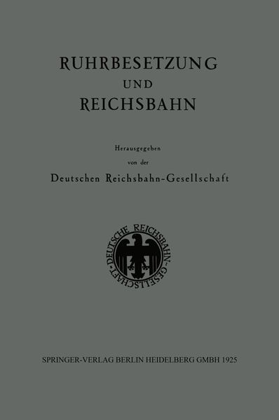 Produktbild: Ruhrbesetzung und Reichsbahn