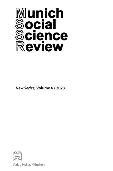Produktbild: Munich Social Science Review, Volume 6
