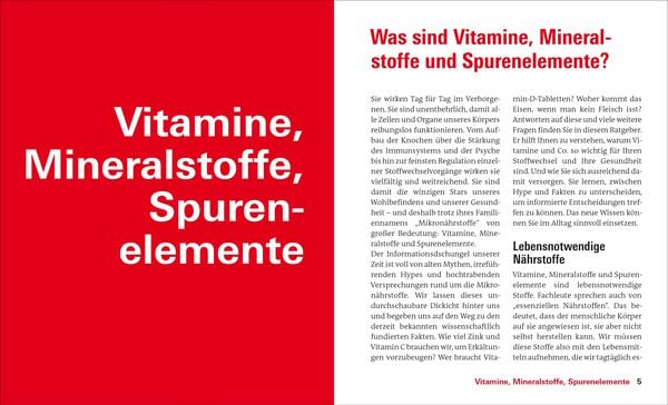 Produktbild: Vitamine, Mineralstoffe, Spurenelemente