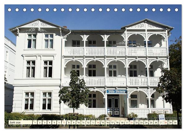 Produktbild: Historische B&auml;derarchitektur R&uuml;gen (Tischkalender 2026 DIN A5 quer), CALVENDO Monatskalender