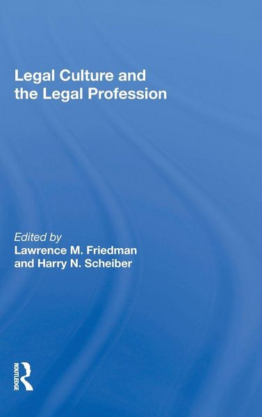 Produktbild: Legal Culture And The Legal Profession