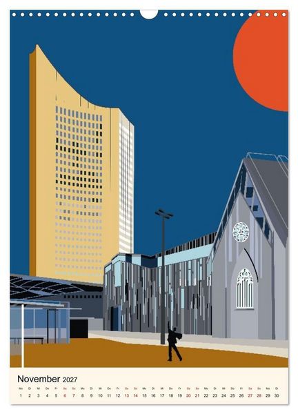 Produktbild: LEIPZIG URBAN (Wandkalender 2027 DIN A3 hoch), CALVENDO Monatskalender