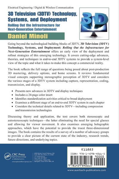 Produktbild: 3D Television (3DTV) Technology, Systems, and Deployment