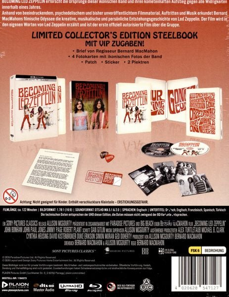 Produktbild: Becoming Led Zeppelin (Collector's Edition) (4K Ultra HD) (+ Blu-ray)
