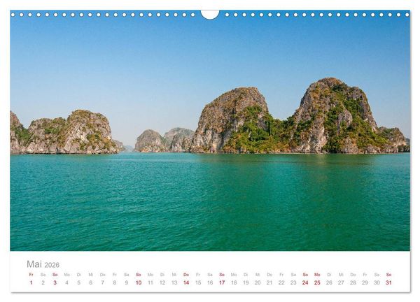 Produktbild: Vietnam - Der Norden (Wandkalender 2026 DIN A3 quer), CALVENDO Monatskalender